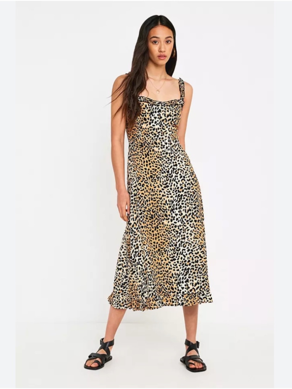 Faithfull the Brand leopard midi dress